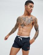 Ellesse Swim Shorts With Elastic Waistband In Black