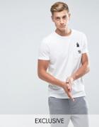 Jack & Jones Originals T-shirt With Embroided Pocket Detail - White