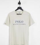 Polo Ralph Lauren X Asos Exclusive Collab Lounge T-shirt In Beige With Chest Logo-neutral