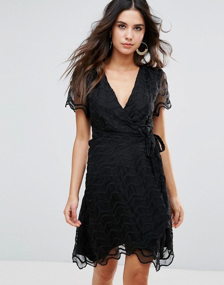 Little White Lies Brigette Wrap Dress - Black