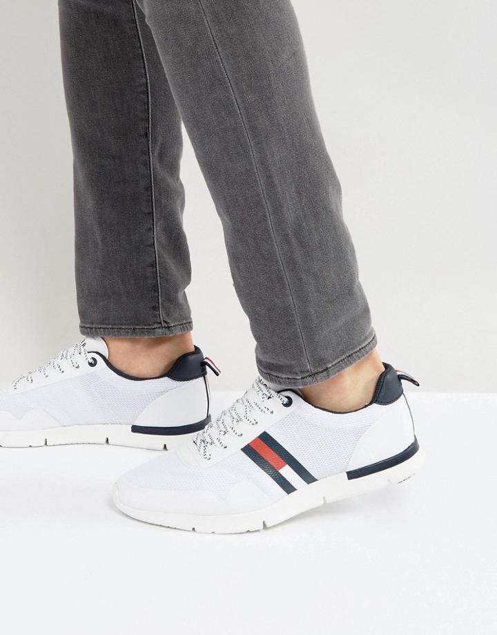 Tommy Hilfiger Tobias Logo Sneakers In White - White
