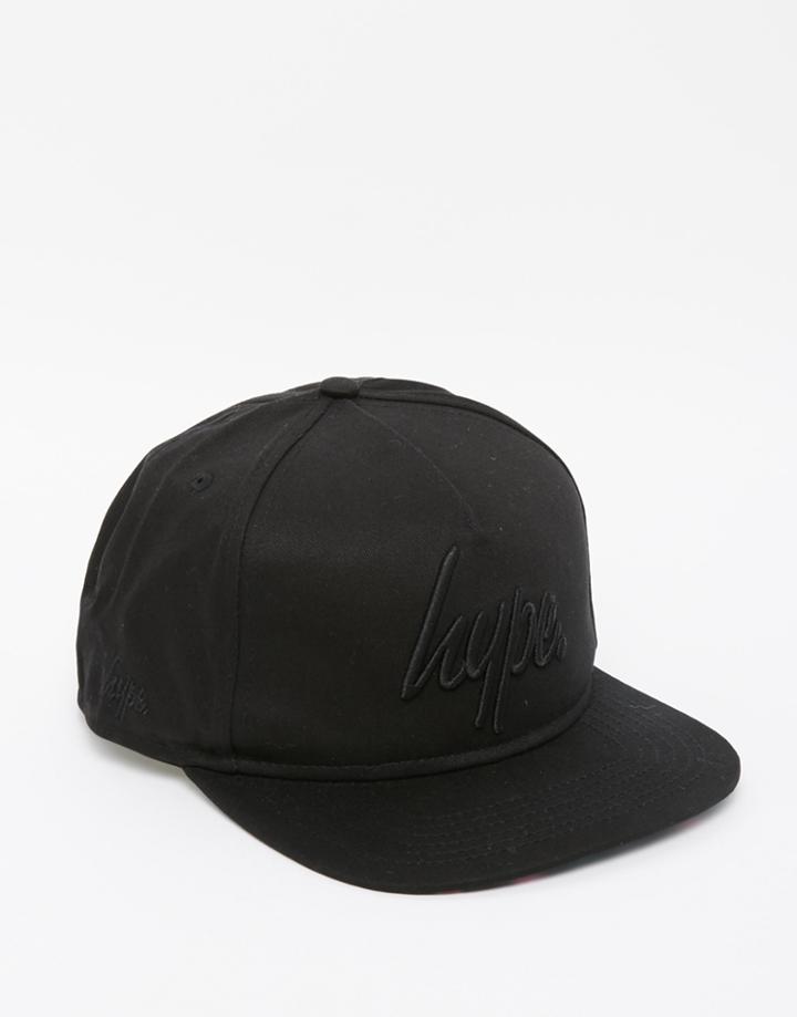 Hype Leaf Contrast Visor Snapback Cap - Black