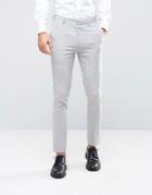 Asos Skinny Suit Pants In Ice Gray - Gray