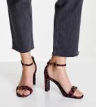 Simply Be Extra Wide Fit Flo Heeled Sandals In Leopard-multi