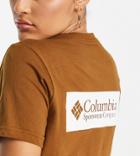 Columbia Csc River Back Print Cropped T-shirt In Brown Exclusive At Asos
