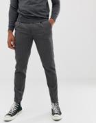 Burton Menswear Smart Pants In Mid Gray Check - Gray