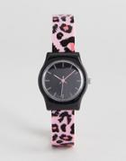 Asos Animal Print Silicon Watch - Pink