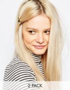 Monki Glasses Hairpin Set - Multi