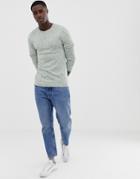 Only & Sons Knitted Sweater With Fleck Detail-green