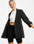 New Look Relaxed Boyfriend Blazer In Black