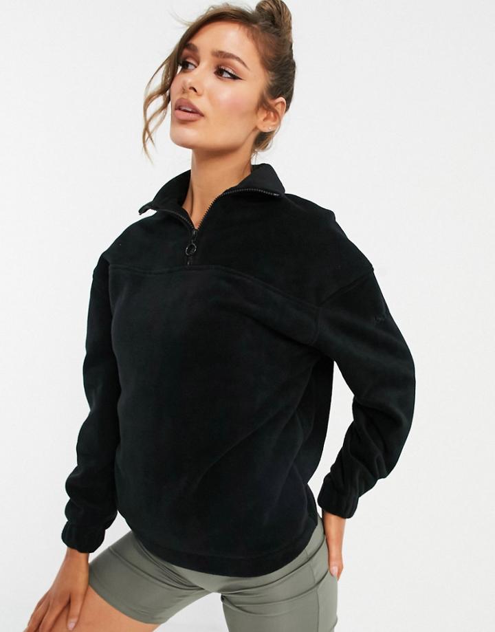 Asos 4505 Quarter Zip Fleece-black