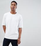 Noak Oversized T-shirt In Premium Textured Jersey - White