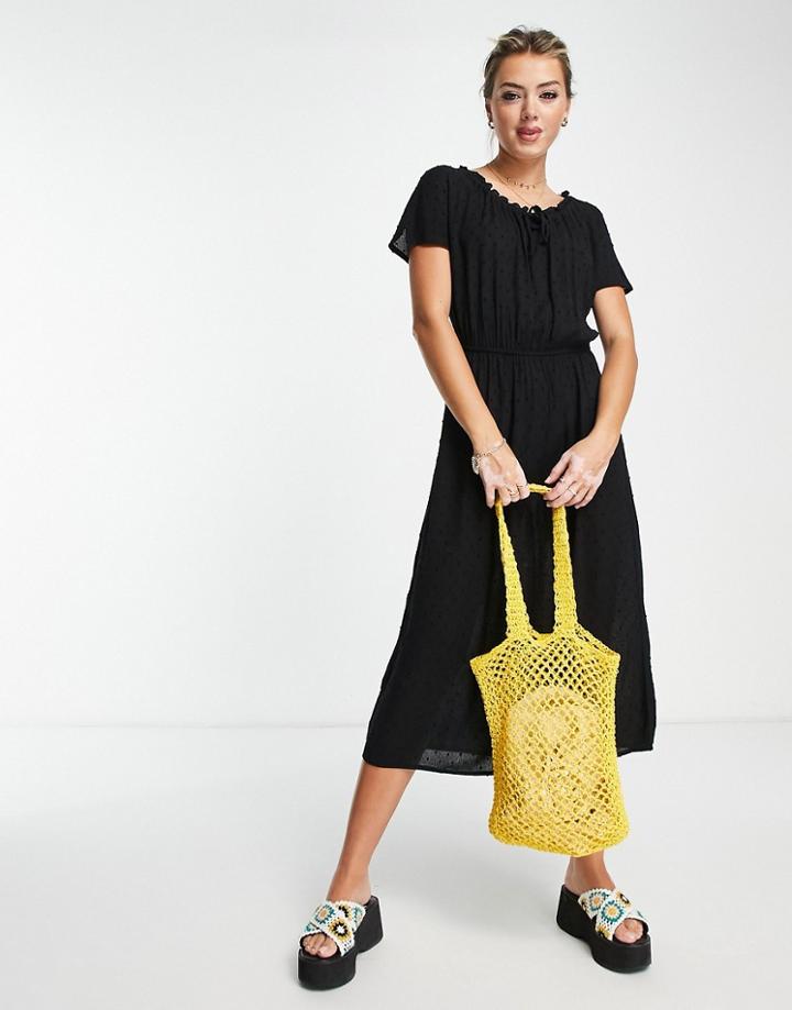 Jdy Livo Midi Dress In Black
