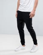 Hugo By Hugo Boss Derkins Joggers Cuffed Small Logo In Black - Black