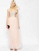 Needle & Thread Coppelia Embellished Ballet Tulle Maxi Dress - Ballet Pink