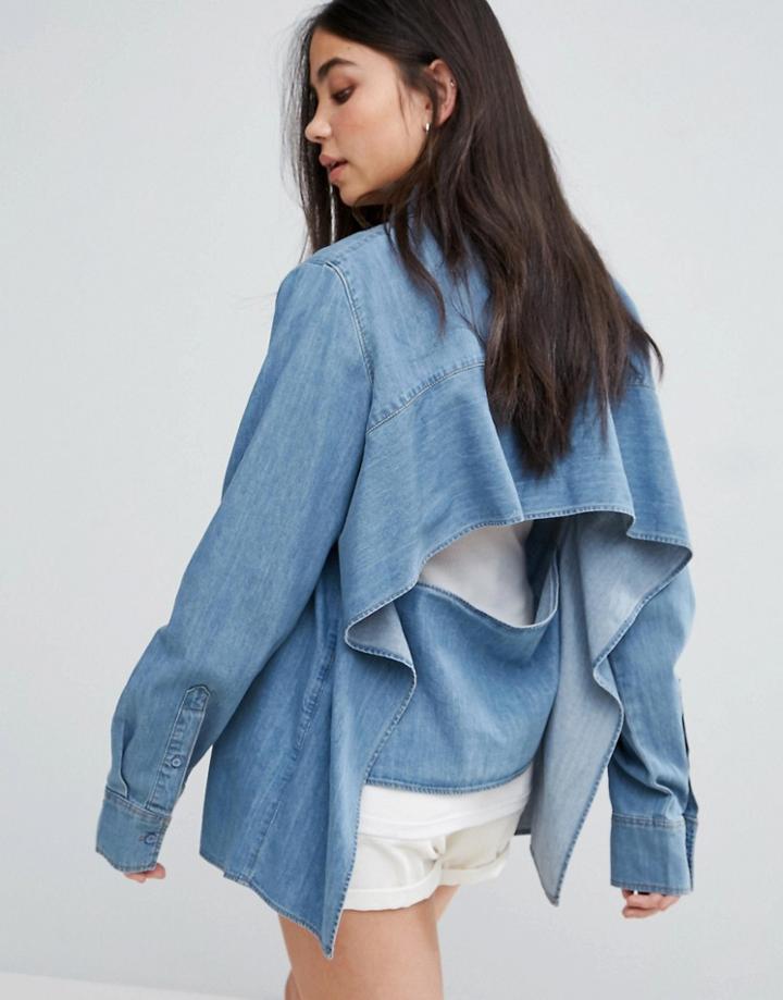 Cheap Monday Airy Denim Shirt - Blue