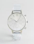 New Look Clear Sports Watch - White