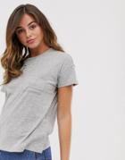 Abercrombie & Fitch Drop Shoulder T-shirt-gray