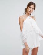 Finders Mantle Romper - White
