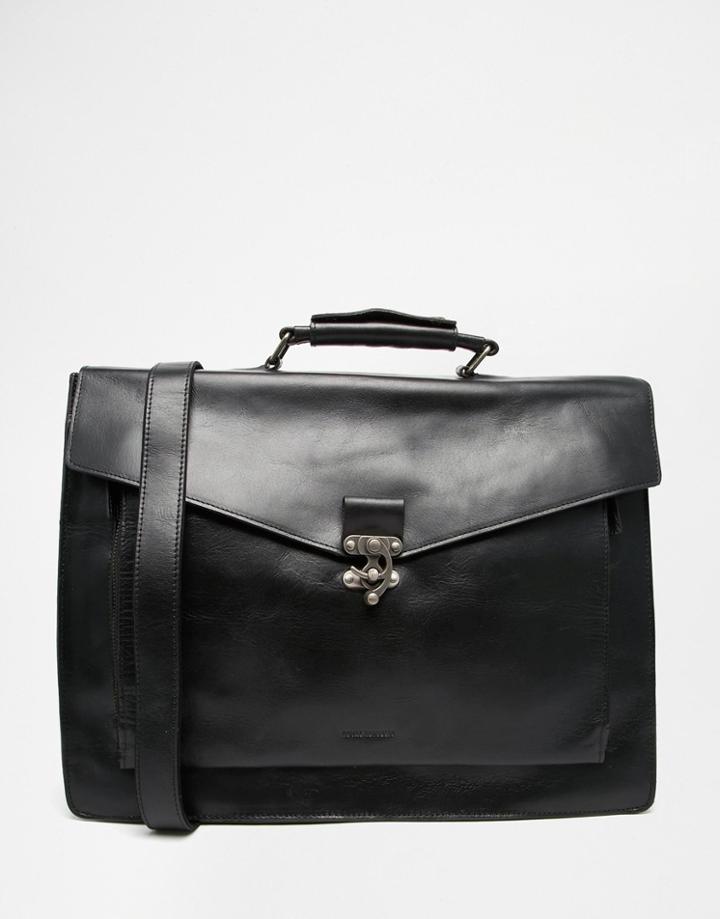 Royal Republiq Conductor Leather Satchel - Black