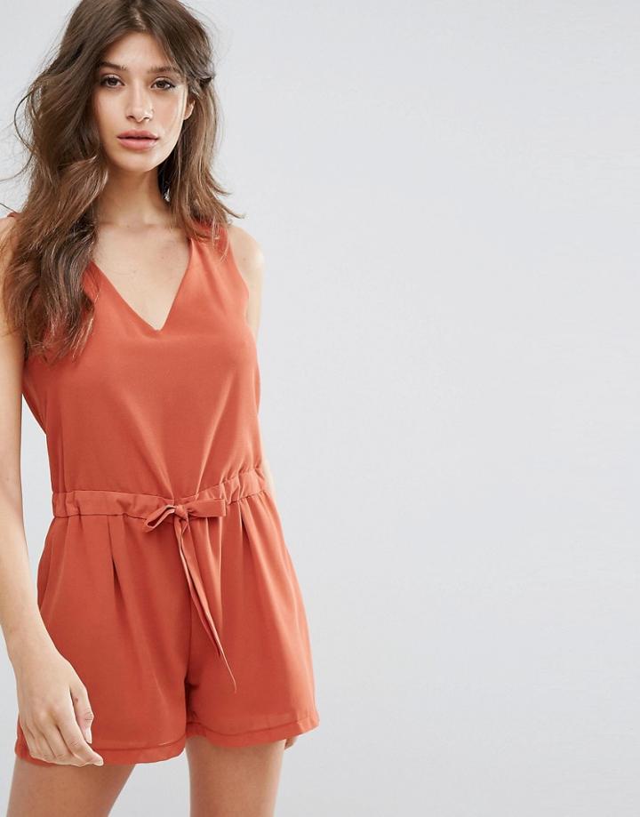 Oeuvre Romper - Red