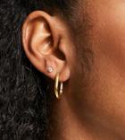 Asos Design Stainless Steel10mm Hoop Earrings In Oval Shape-gold