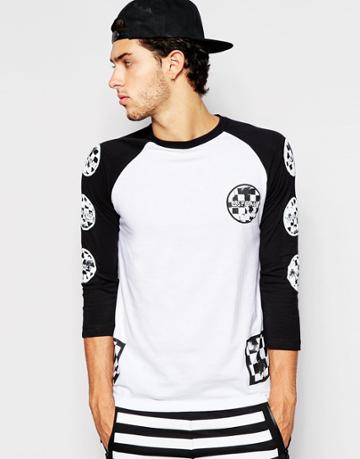 Asphalt Yacht Club Raglan T-shirt With 3/4 Length Sleeves And Back Print