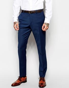 Asos Skinny Fit Suit Pants In Navy - Navy