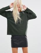 Minimum Belli Zip Side Sweatshirt - Gray