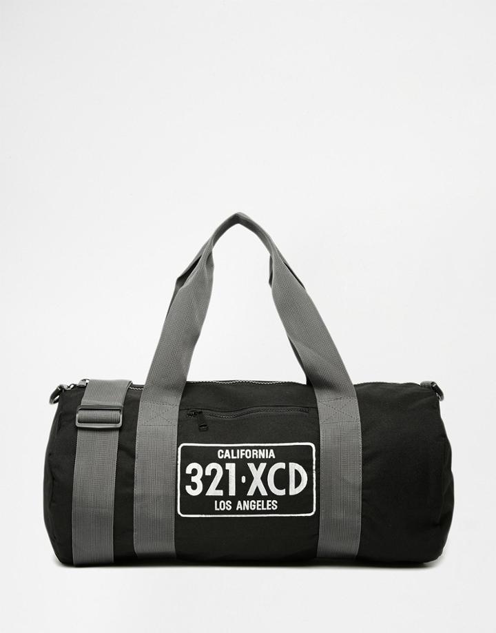 Reclaimed Vintage Carryall With Print - Black