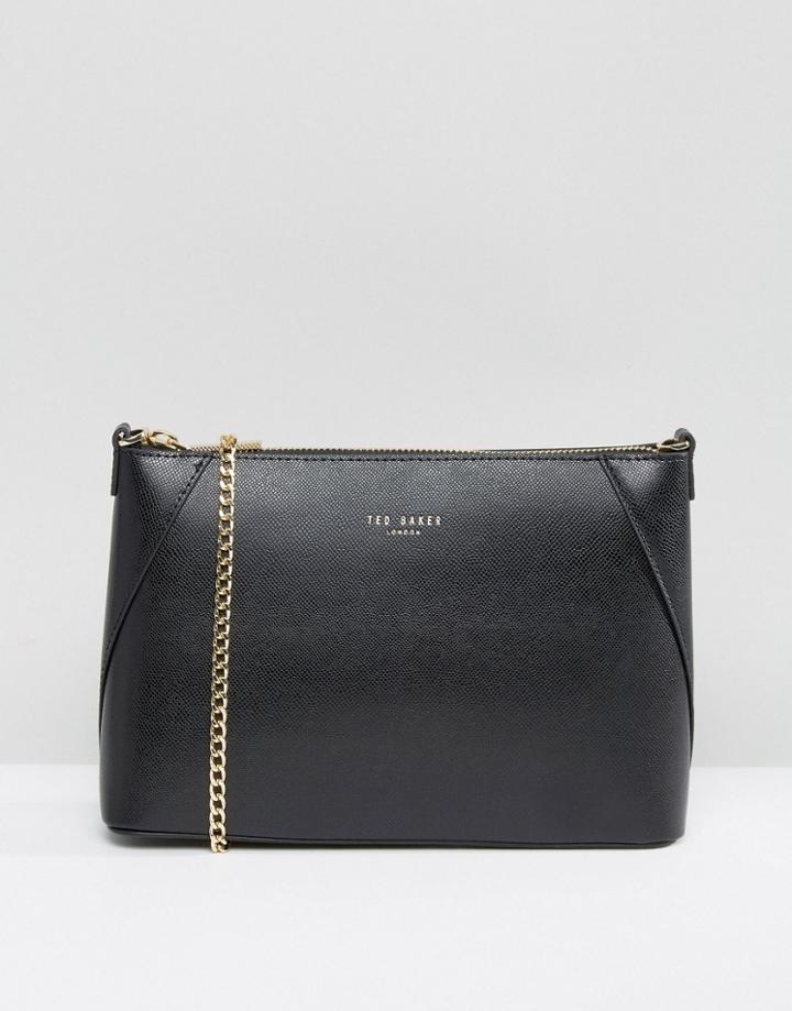 Ted Baker Minigrain Chain Strap Cross Body Bag - Black