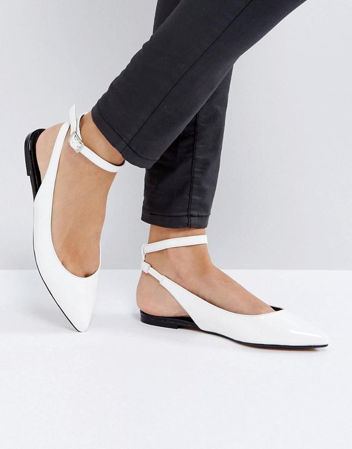Asos Lola Ballet Flats - White