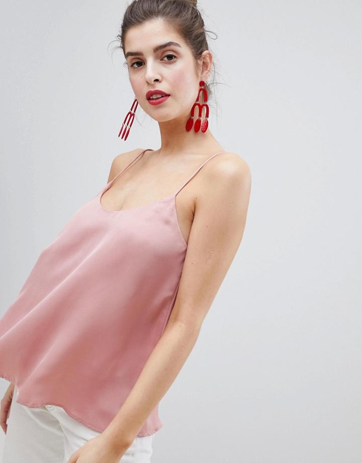 Stradivarius Strappy Cami - Pink