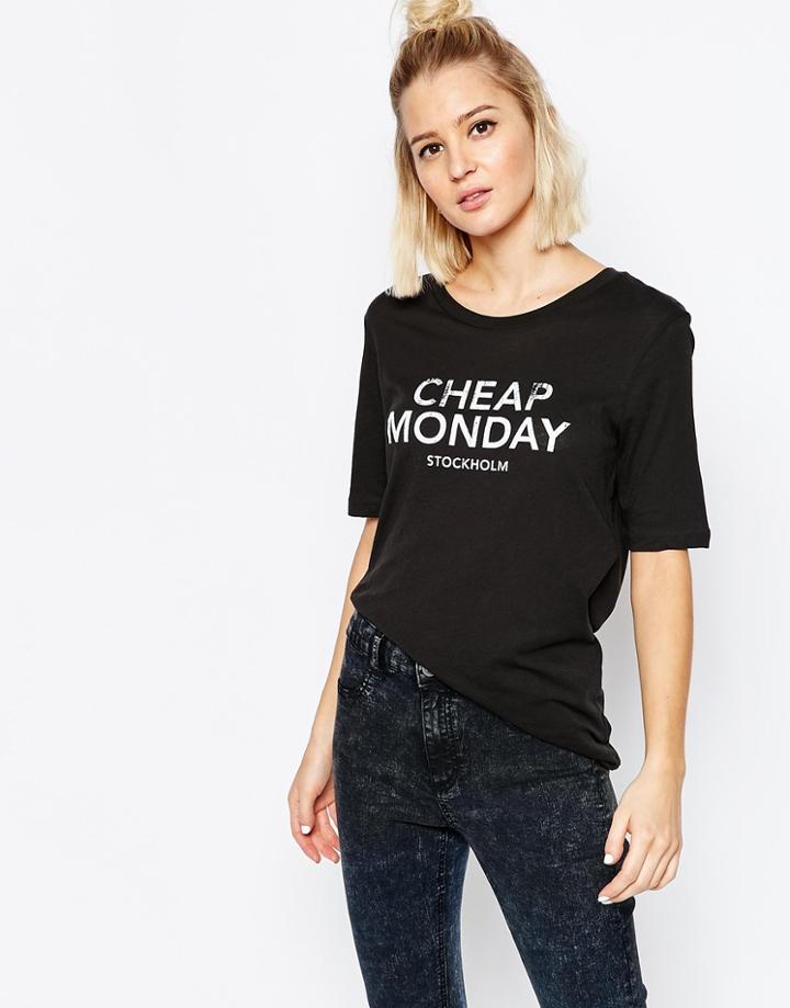 Cheap Monday Logo T-shirt - Black