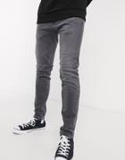 Edwin Ed85 Skinny Fit Jeans In Gray Denim-grey