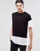 Asos Oversized T-shirt With Contrast Panelling