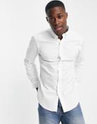 Polo Ralph Lauren Player Logo Slim Fit Twill Shirt In White
