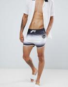 Hype Swim Shorts In Speckle Fade - Black