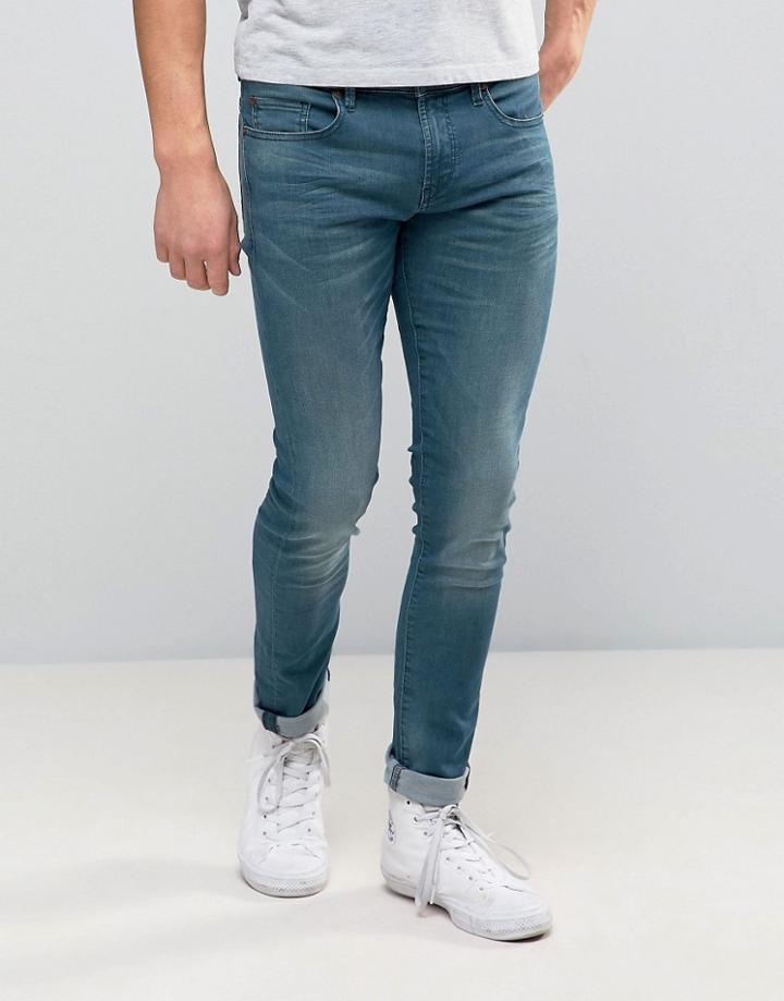 Boss Orange By Hugo Boss 72 Skinny Jeans Mid Wash - Blue