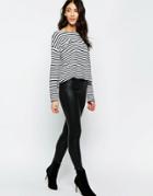Muubaa Cowley Leather Leggings - Black