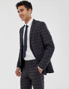 Jack & Jones Premium Slim Suit Jacket In Heritage Check-green