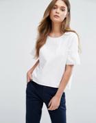 Only Bell Sleeve Top - White