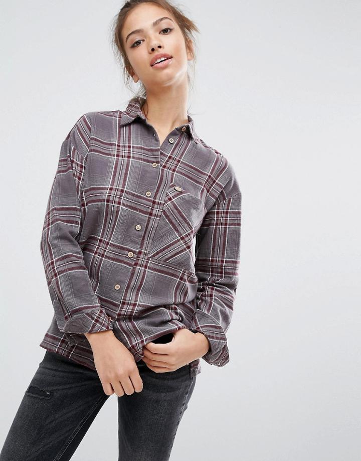 Pull & Bear Boyfriend Shirt In Check - Multi