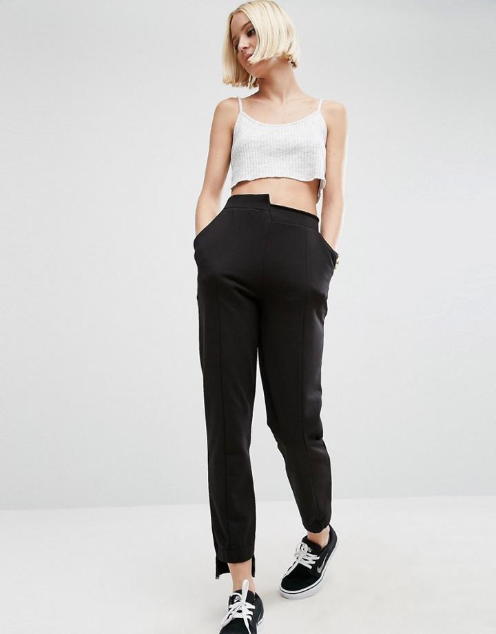 Asos Deconstructed Cigarette Jogger - Black
