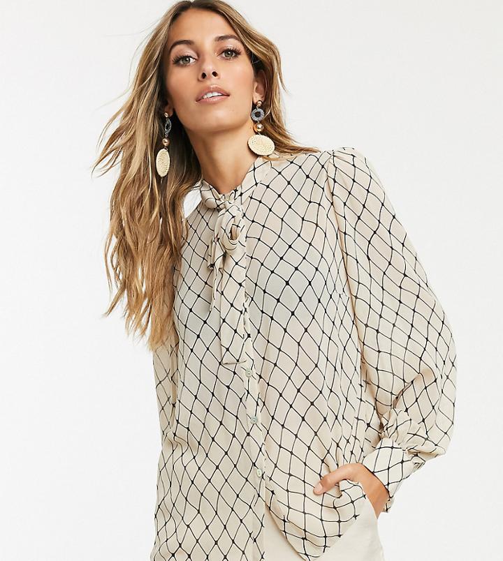 Y.a.s Printed Blouse With Volume Sleeve-multi