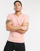Lacoste V-neck Pima Cotton Jersey T-shirt-orange