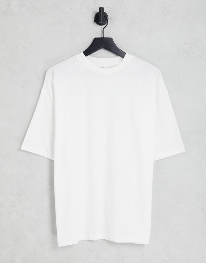 Topshop Oversized Tee In White