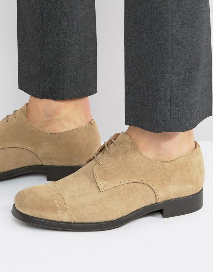 Selected Homme Oliver Suede Shoes - Stone