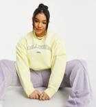 Collusion Plus Varsity Print Sweatshirt In Yellow - Part Of A Set