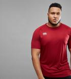 Canterbury Plus Vapordri T-shirt In Burgundy Exclusive To Asos - Red